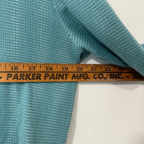 Fioroni Men's Full Zip Sweater Italian Cashmere Silk Wool Blend Blue Aqua 50 Med - Picture 6 of 7